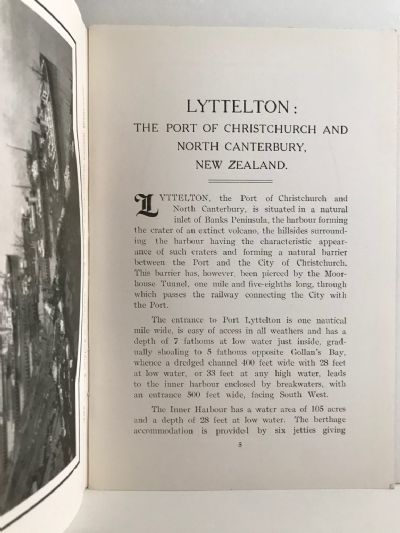 LYTTELTON HARBOUR: The Port of Christchurch and North Canterbury, New Zealand