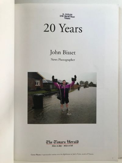 JOHN BISSETT: 20 years Timaru Herald Photographer