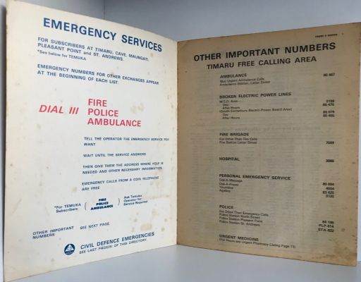 TELEPHONE DIRECTORY: Timaru-Oamaru & District 1978