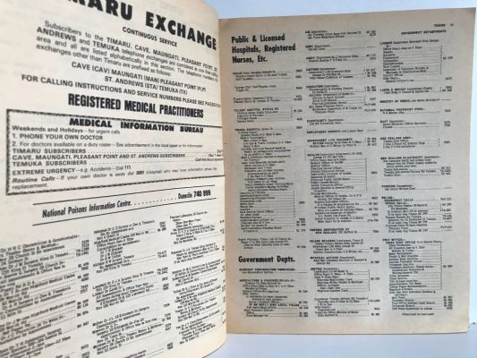 TELEPHONE DIRECTORY: Timaru-Oamaru & District 1978