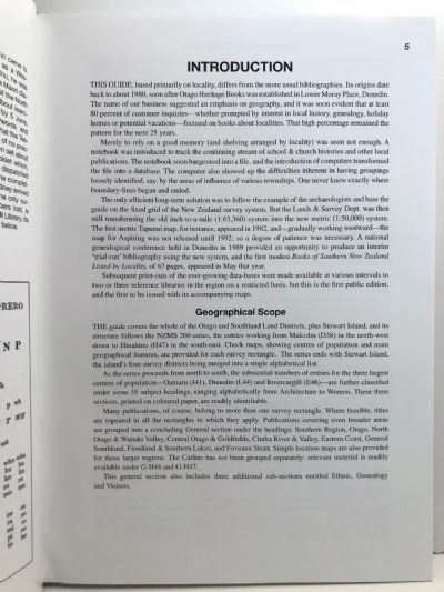 BOOKS & PAMPHLETS ON SOUTHERN NEW ZEALAND