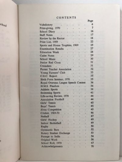 THE WAIMATE HIGH SCHOOL MAGAZINE: Volume XXXV 1970