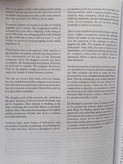A VISION OF PROGRESS: The Westland Co-operative Dairy Company