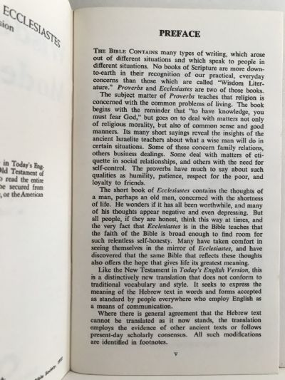 WISDOM FOR MODERN MAN: Proverbs and Ecclesiastes