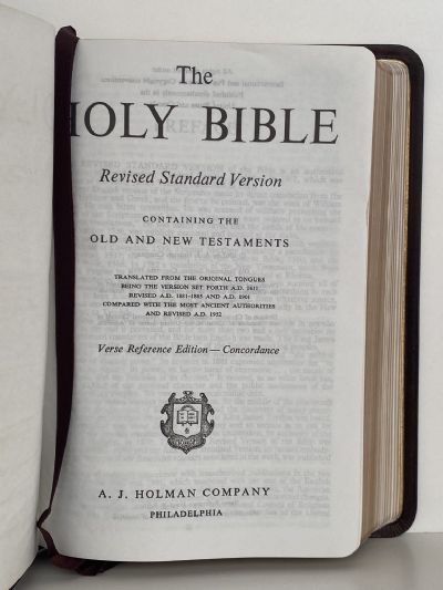 HOLY BIBLE: Red Letter Edition