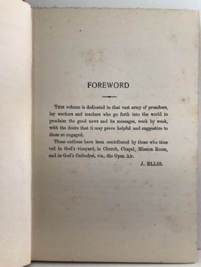 STOREHOUSE FOR PREACHERS AND TEACHERS: Sermons and Addresses