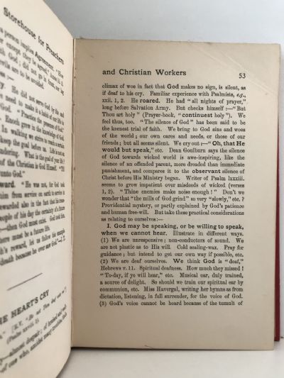 STOREHOUSE FOR PREACHERS AND TEACHERS: Sermons and Addresses
