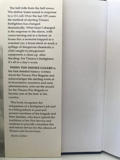 WHEN THE SMOKE CLEARS: A History of the Timaru Fire Brigade 1864 - 1995