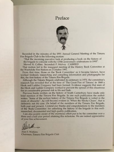 WHEN THE SMOKE CLEARS: A History of the Timaru Fire Brigade 1864 - 1995
