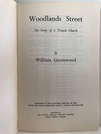 WOODLANDS STREET: The Story of a Timaru Church
