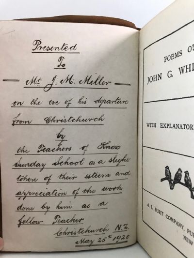 POEMS: of John Greenleaf Whittier - With Explanatory Notes