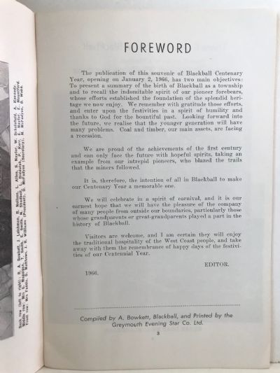 BLACKBALL CENTENNIAL 1866 - 1966: Official Souvenir