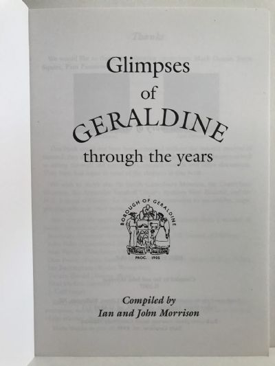 GLIMPSES OF GERALDINE THROUGH THE YEARS: Volumes 1+2