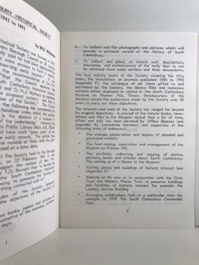 SOUTH CANTERBURY TALES: 50 Years History of South Canterbury Historical Society