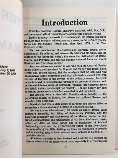 THE BEST OF GRAMMATICUS: Writings of Professor E.M. Blaiklock