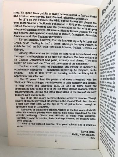THE BEST OF GRAMMATICUS: Writings of Professor E.M. Blaiklock