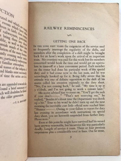 RAILWAY REMINISCENCES