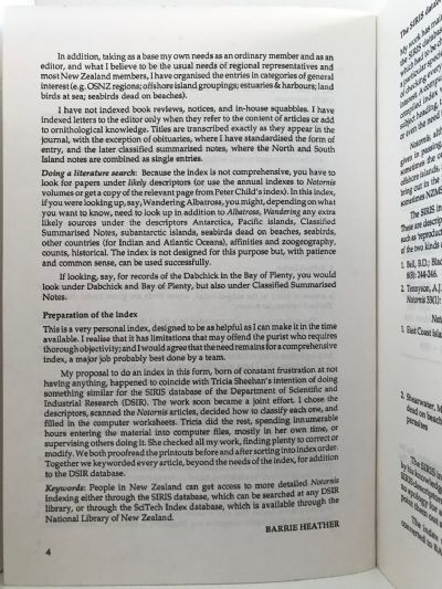 FIFTY YEARS OF BIRD STUDY IN NEW ZEALAND: An Index To Notornis 1939-1989