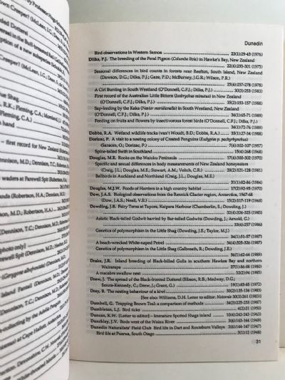 FIFTY YEARS OF BIRD STUDY IN NEW ZEALAND: An Index To Notornis 1939-1989