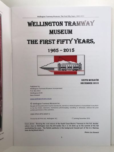 WELLINGTON TRAMWAY MUSEUM: The First Fifty Years 1965-2015