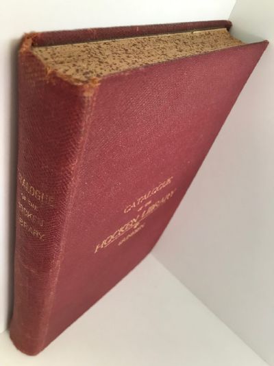 CATALOGUE OF THE HOCKEN LIBRARY DUNEDIN