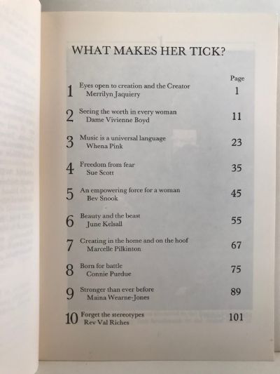 WHAT MAKES HER TICK?
