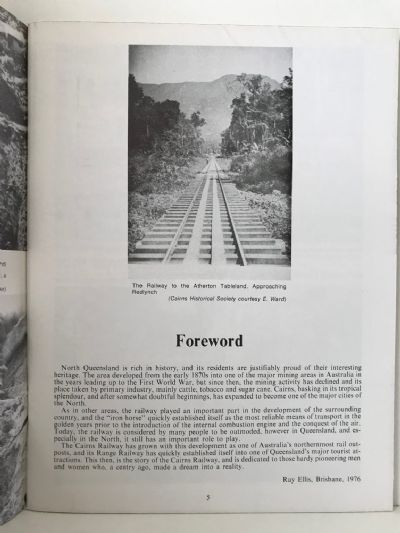 RAILS TO THE TABLELAND: The Story of the Cairns Railway