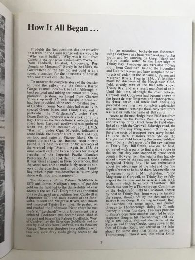 RAILS TO THE TABLELAND: The Story of the Cairns Railway