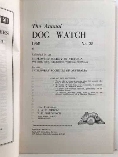 THE ANNUAL DOG WATCH 1968 No. 25