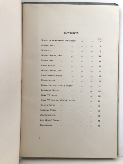 TIMARU GIRLS' HIGH SCHOOL: Chronicle, July 1934