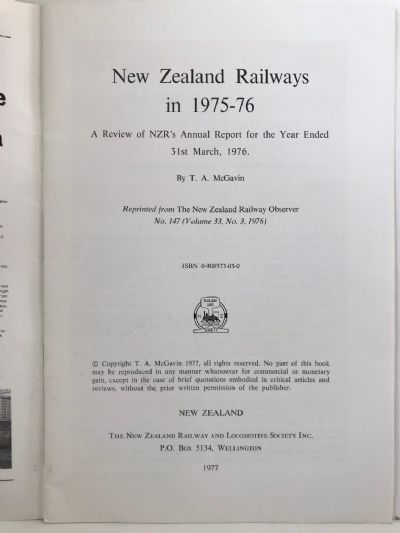 NEW ZEALAND RAILWAYS IN 1975-76