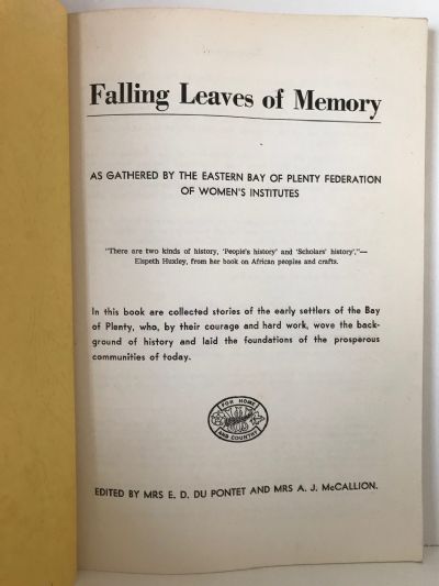 FALLING LEAVES OF MEMORY