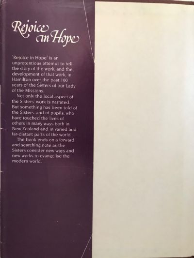 REJOICE IN HOPE! 1884-1984 - Sisters of our Lady of the Missions