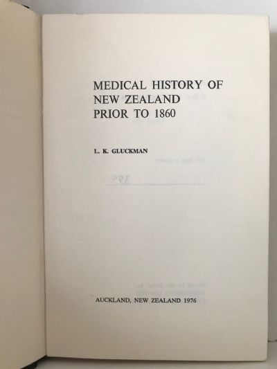 TANGIWAI: A Medical History of 19th Century New Zealand