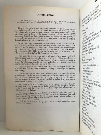 DOMINION SAWMILLERS FEDERATION: 50 Years, A History 1917 - 1967