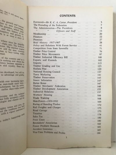 DOMINION SAWMILLERS FEDERATION: 50 Years, A History 1917 - 1967