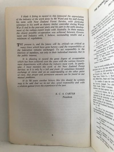 DOMINION SAWMILLERS FEDERATION: 50 Years, A History 1917 - 1967