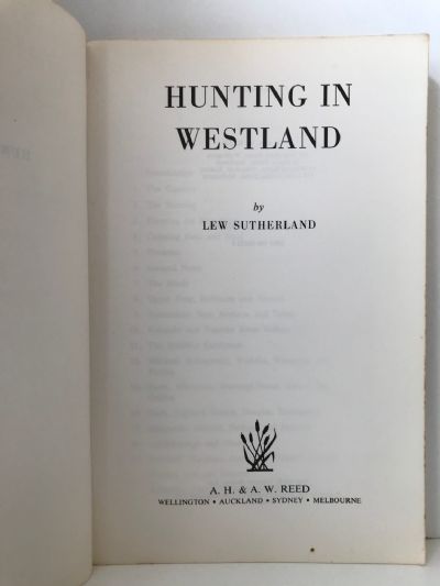 HUNTING IN WESTLAND